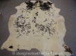 011 Black and White Speckled Cowhide Rug